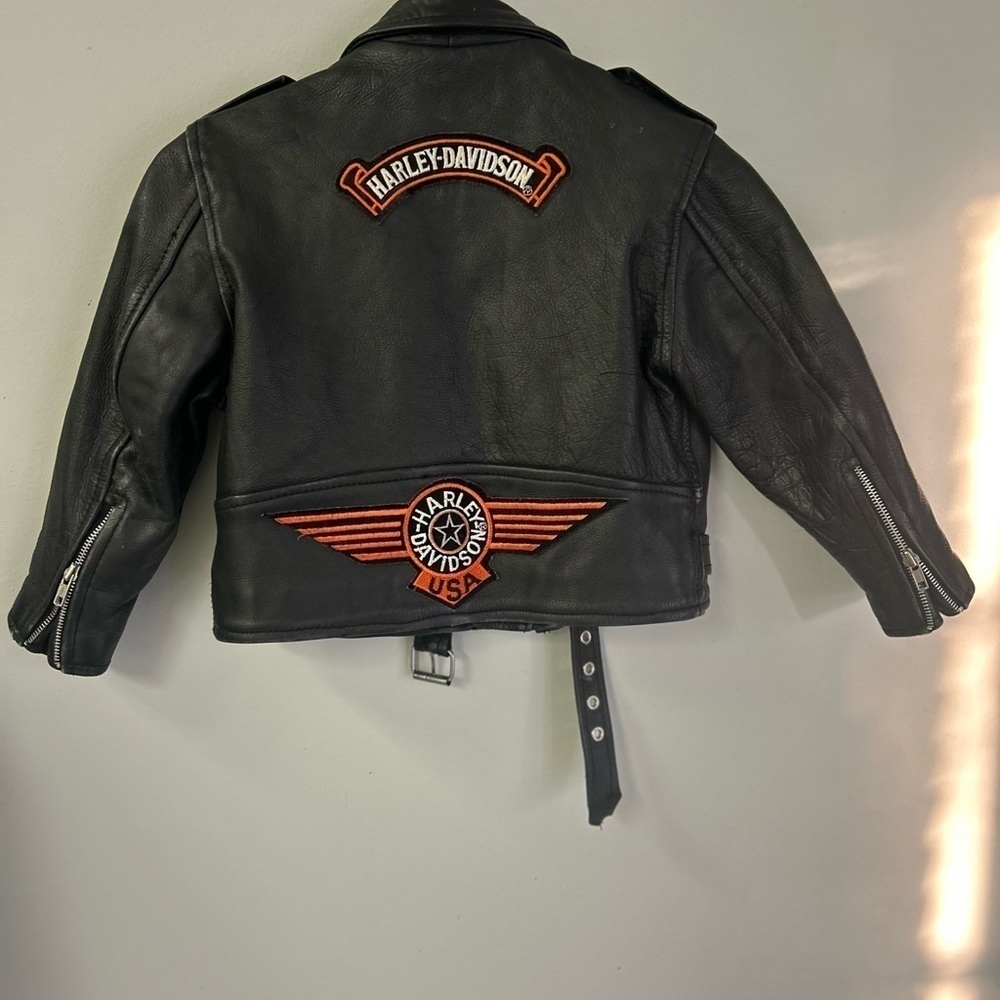 Vintage UNIK 1990’s Harley Davidson Toddler Leather Collection XL/10